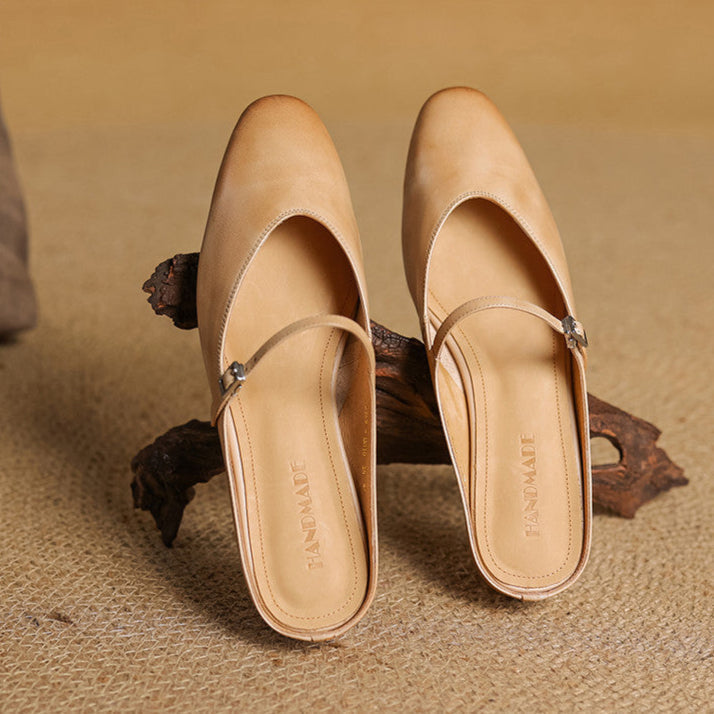 Genuine Leather Mules Merisa