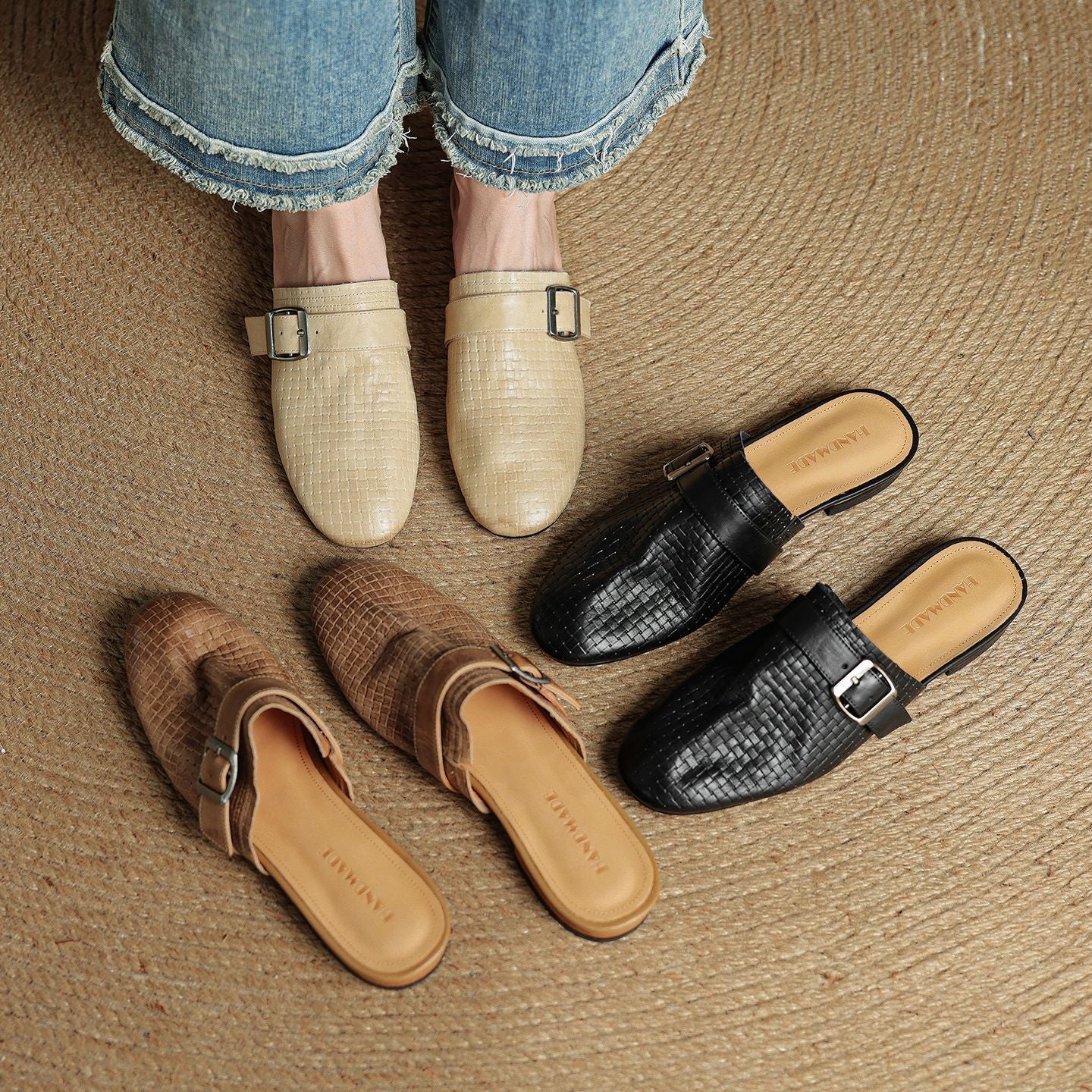Emrie | Genuine Leather Mules
