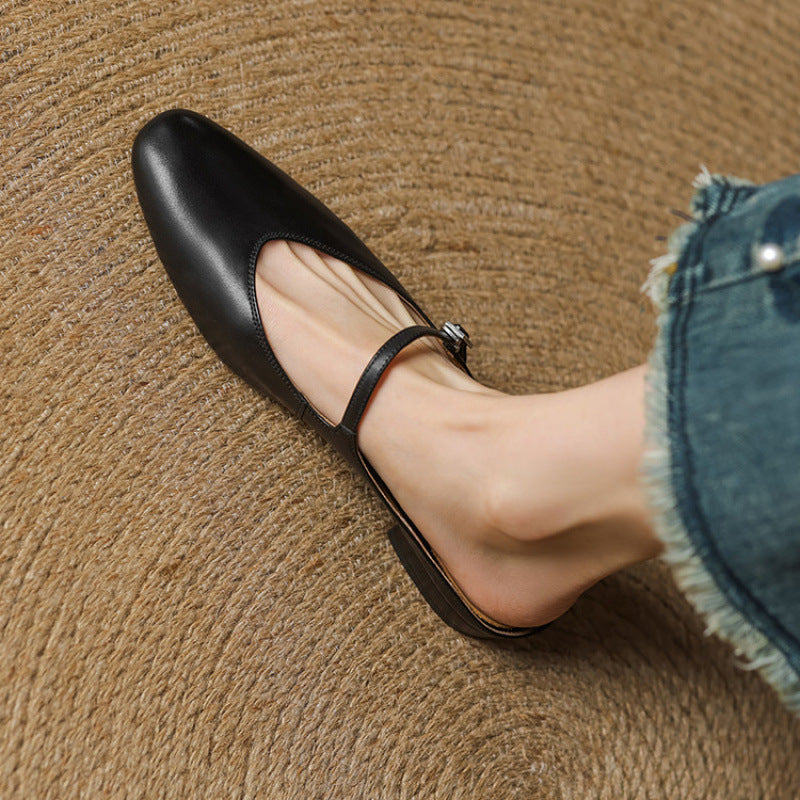 Genuine Leather Mules Merisa