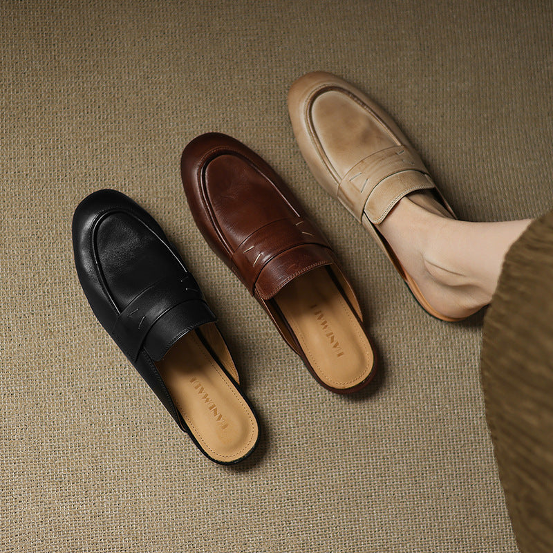 Serin | Genuine Leather Mules