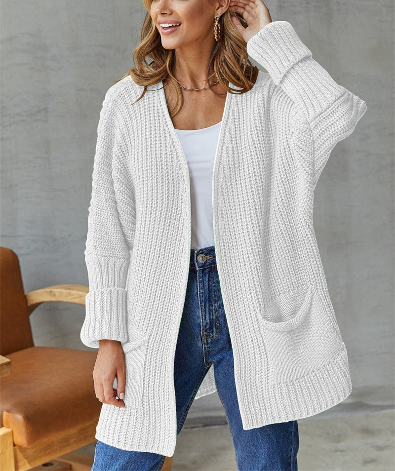 Women's Knitted Casual Vintage Long Sleeve Cardigan