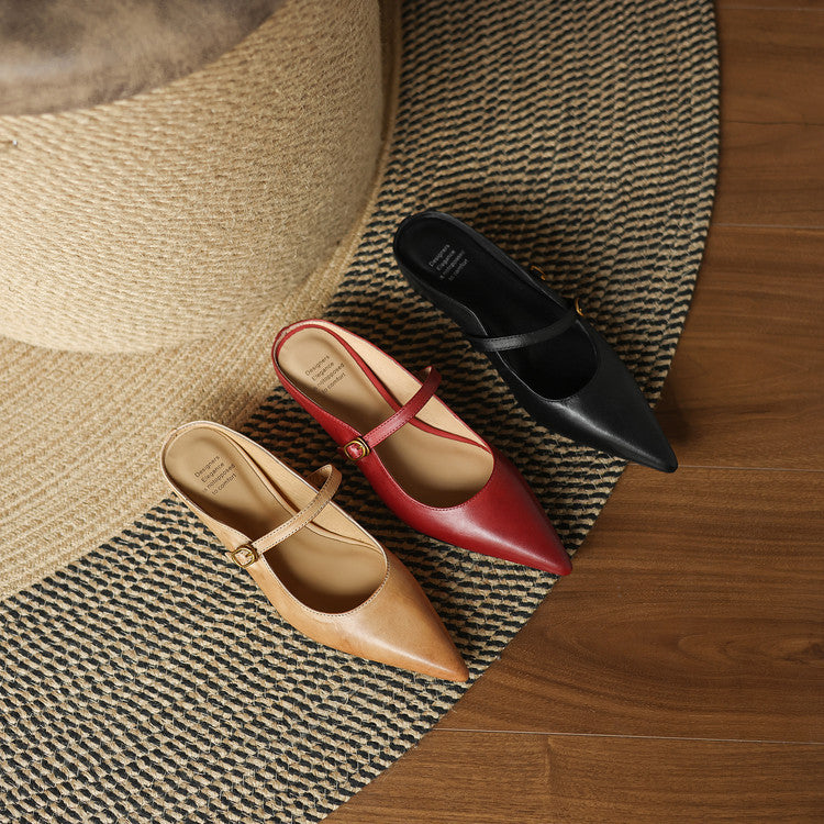 Neok | Genuine Leather Mules