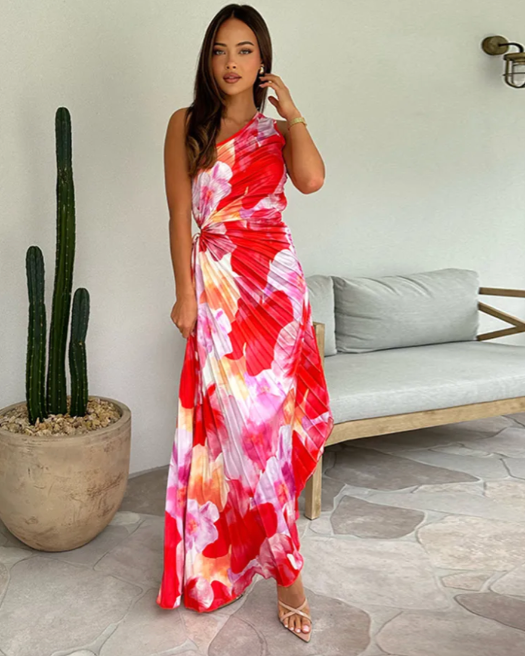 Ellis & Johnson™ | Vibrant Tropical Evening Dress