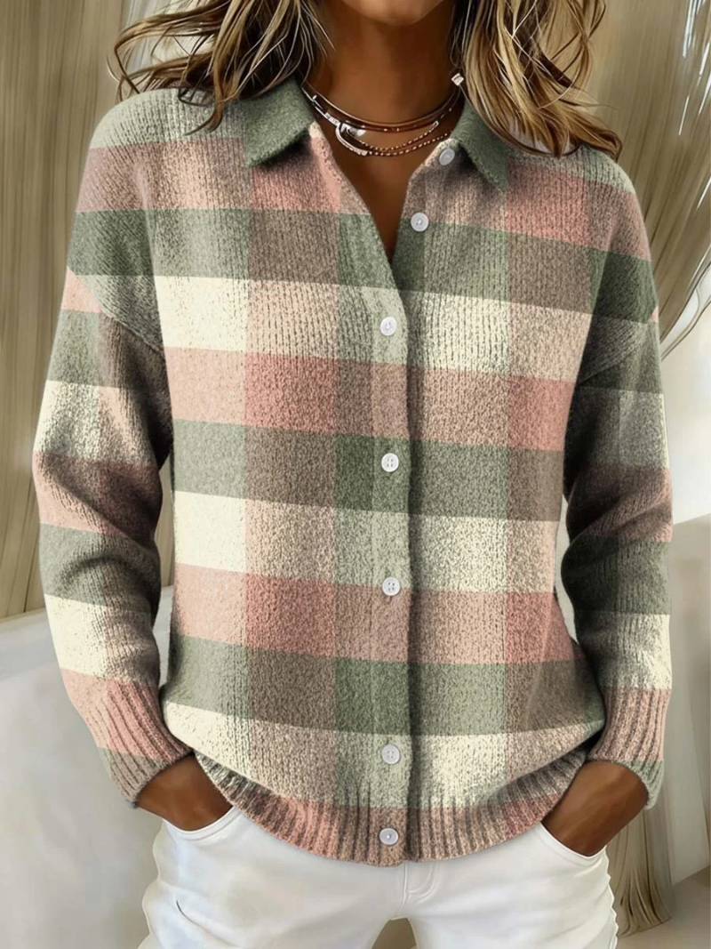 Tawneyâ„¢ | Pastel Plaid Cardigan