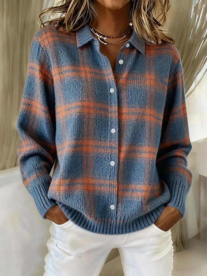 Avondaleâ„¢ | Plaid Button-Up Cardigan