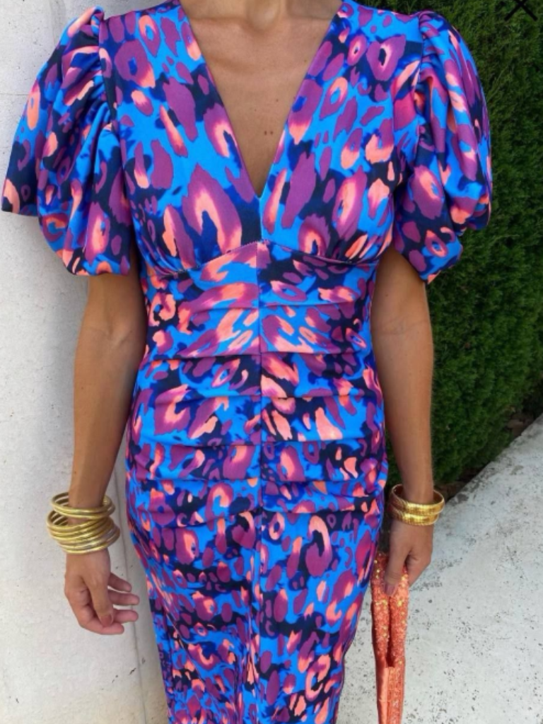 Ellis & Johnson™ | Vivid Pleated Midi Dress