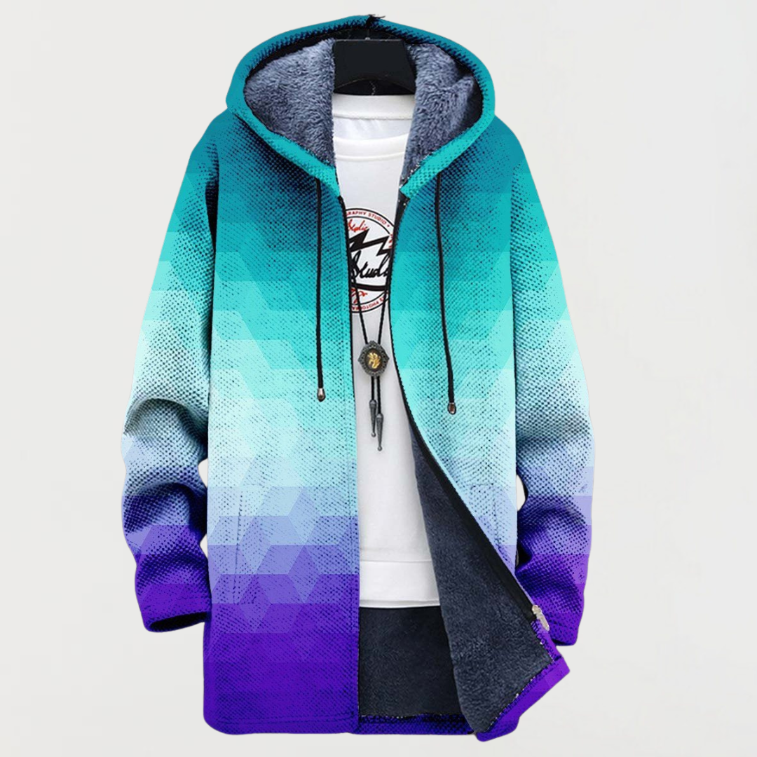 Arden | Hexagon Gradient Coat – Wells & Rose