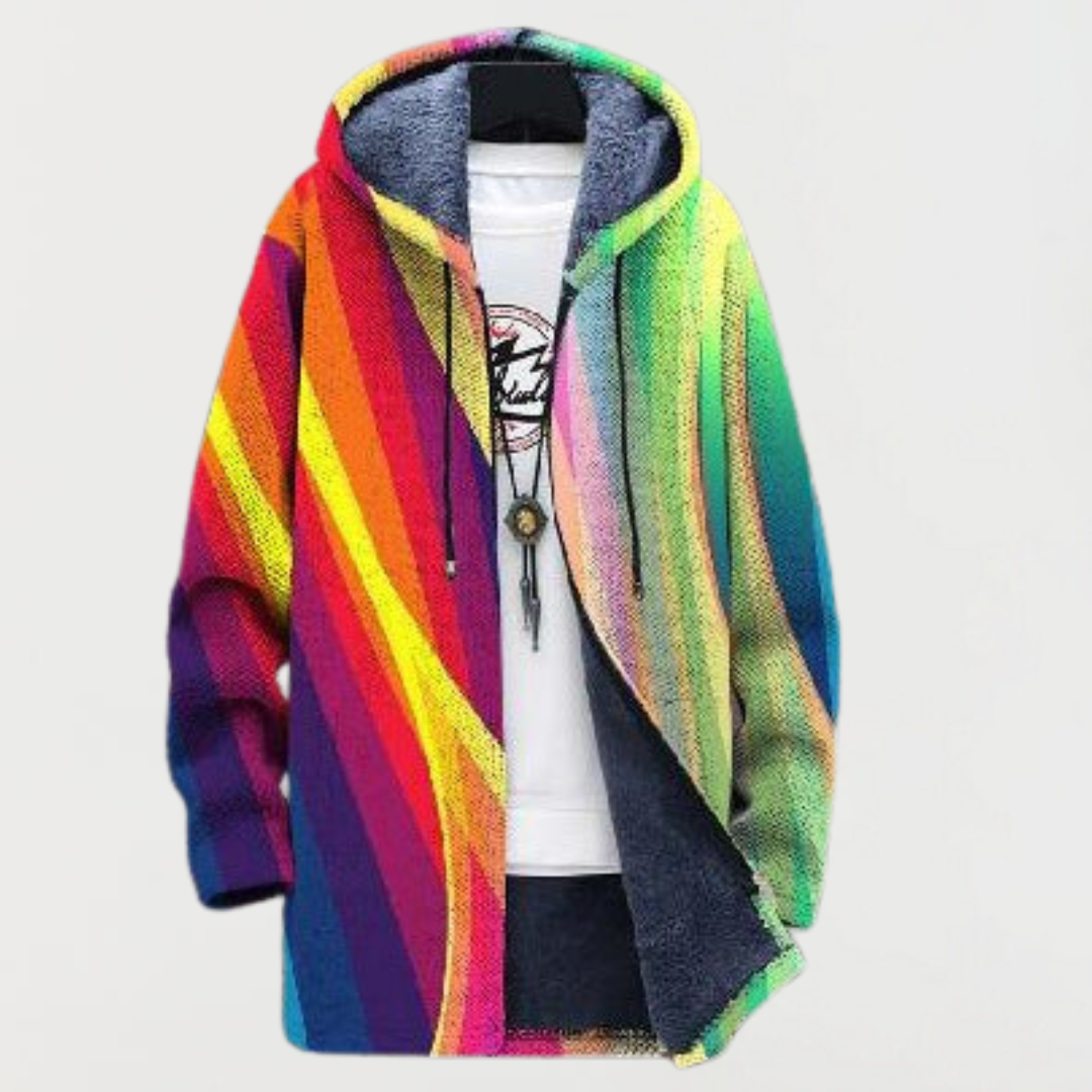 Cameron | Rainbow Stripe Hoodie – Wells & Rose