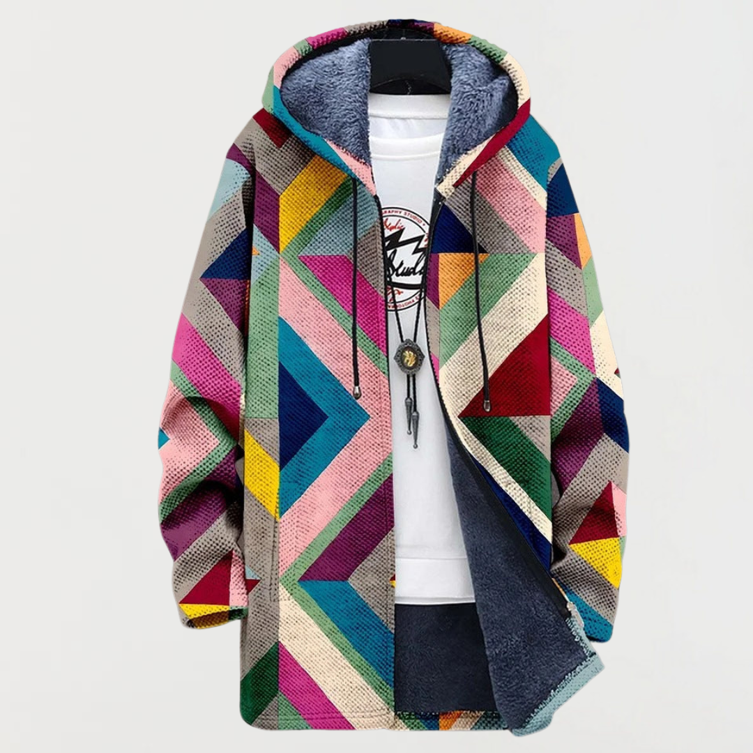 Marlow | Geometric Print Sweatshirt – Wells & Rose