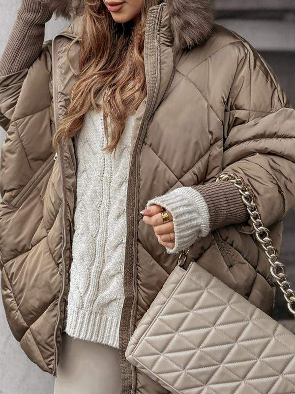 Rachel – Elegant Checkered Coat