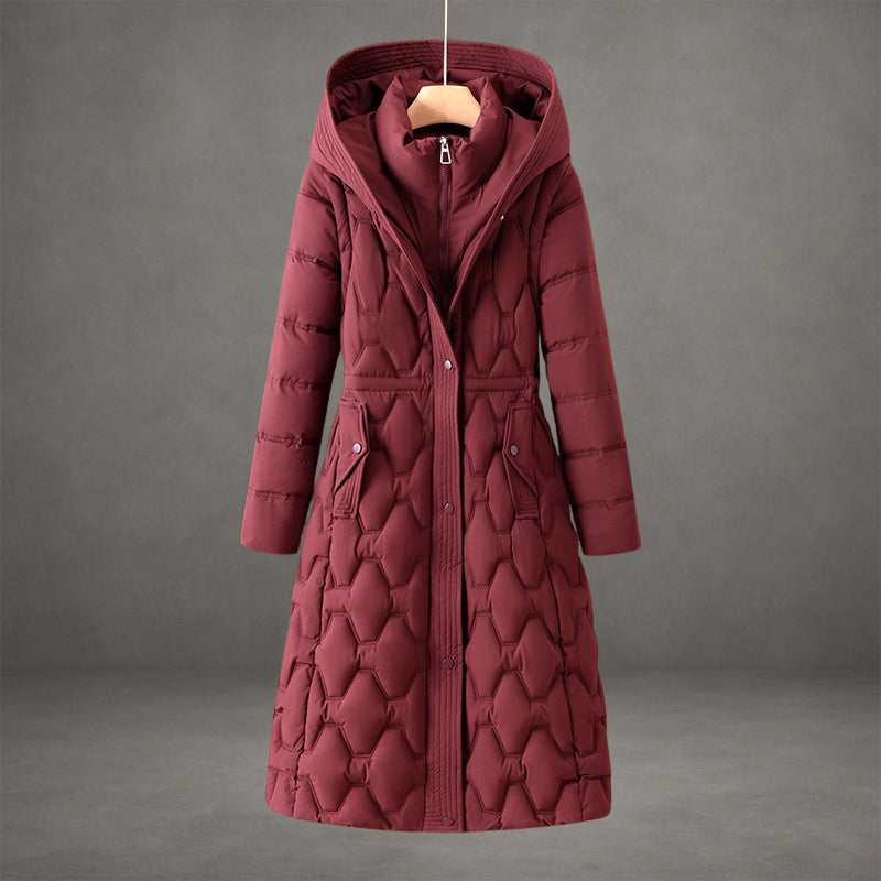 Mollie | Elegant Long Coat with Hood