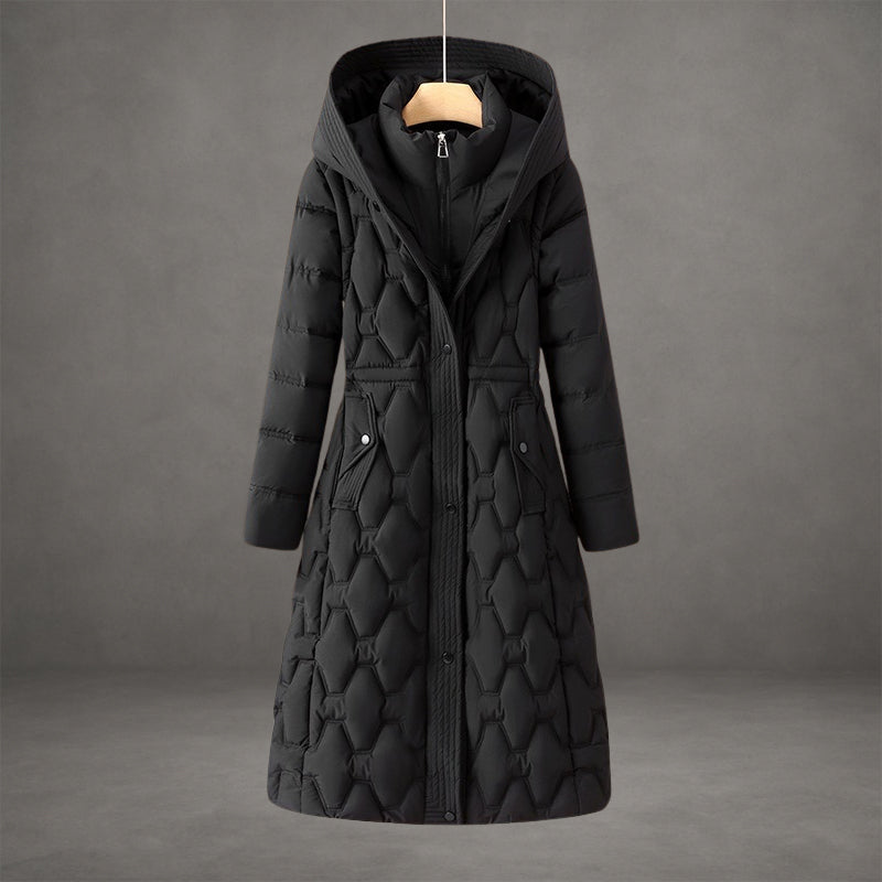 Mollie | Elegant Long Coat with Hood