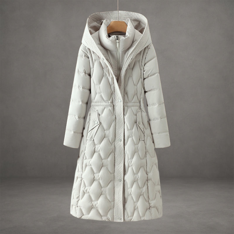 Mollie | Elegant Long Coat with Hood