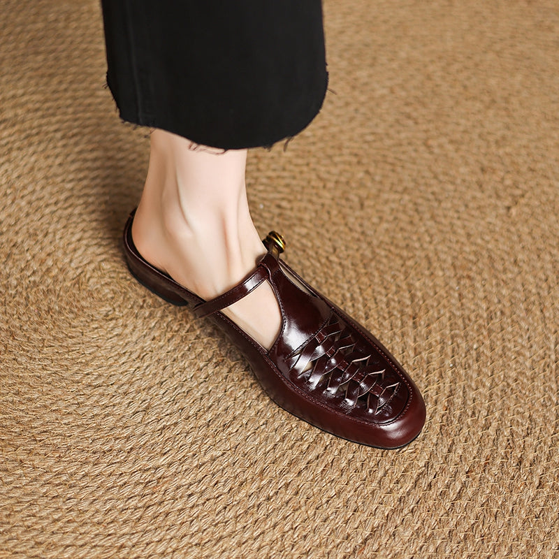 Elya | Genuine Leather Mules
