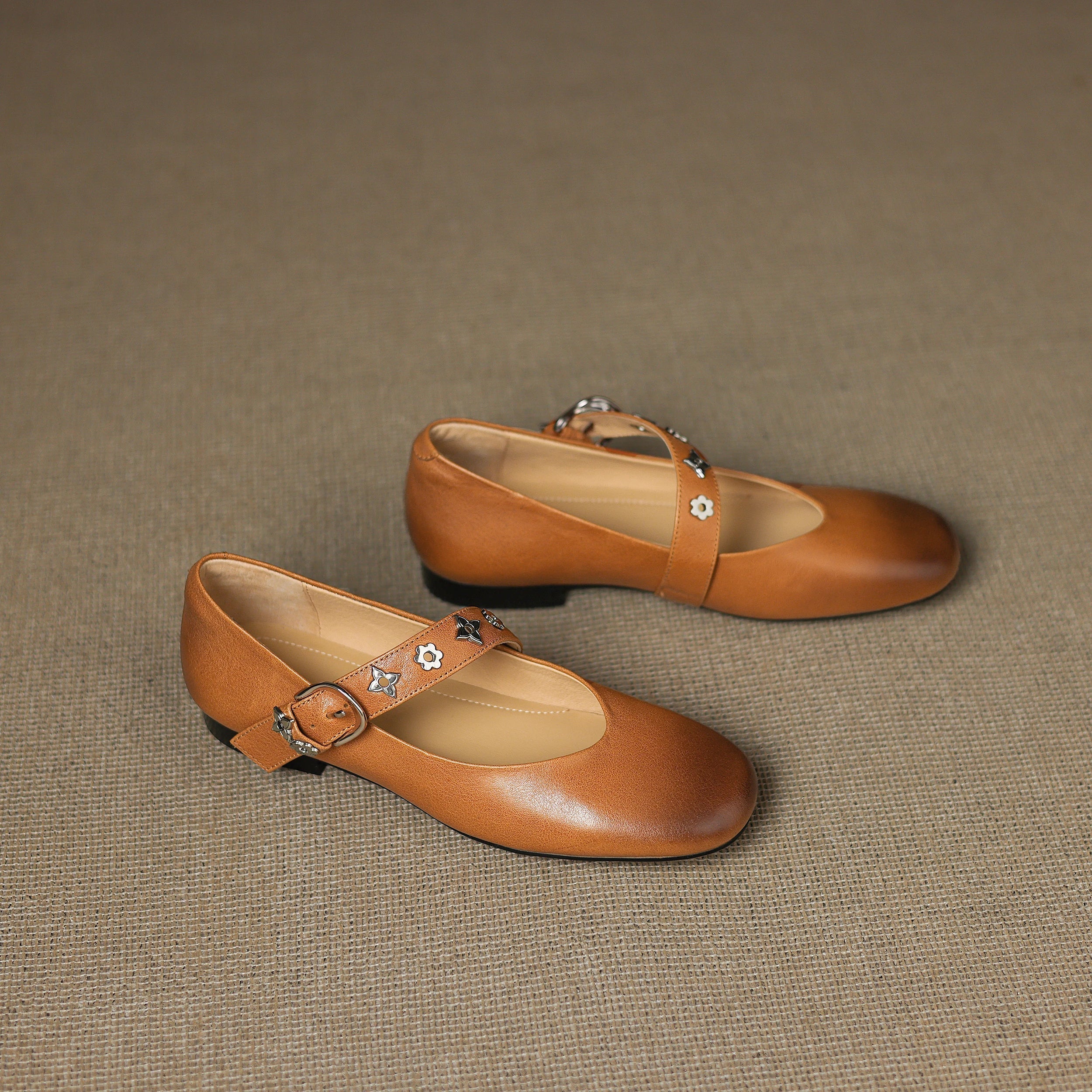Elda | Genuine Leather Flats