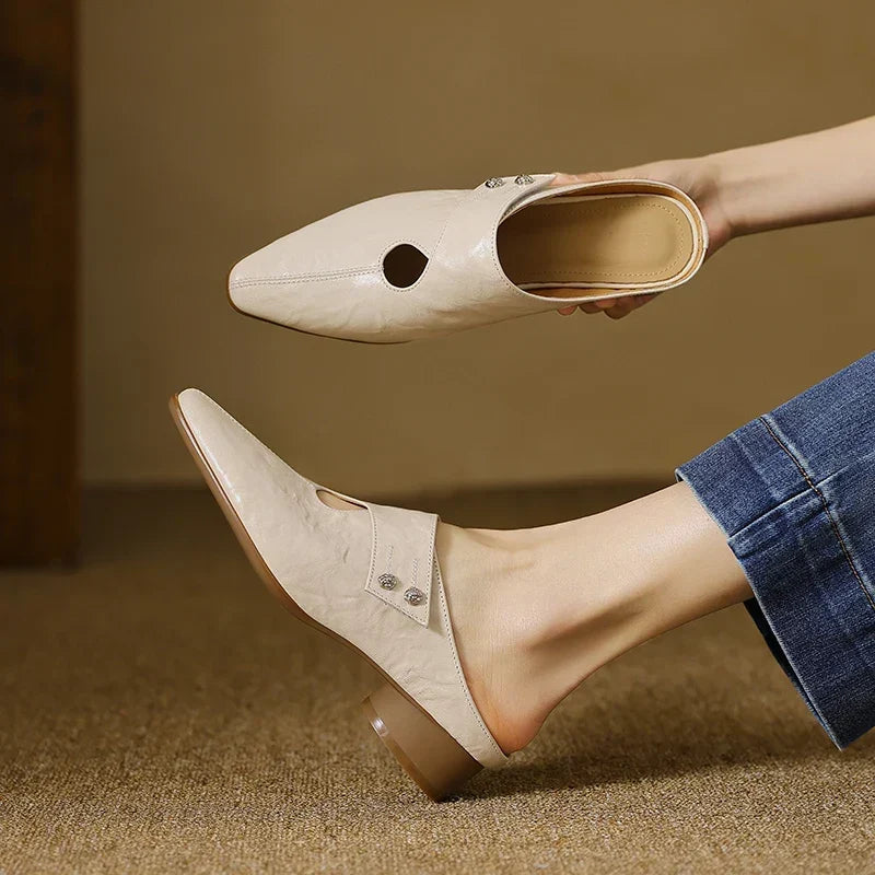 Agnit | Genuine Leather Mules