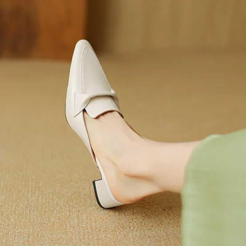 Alaya | Genuine Leather Mules