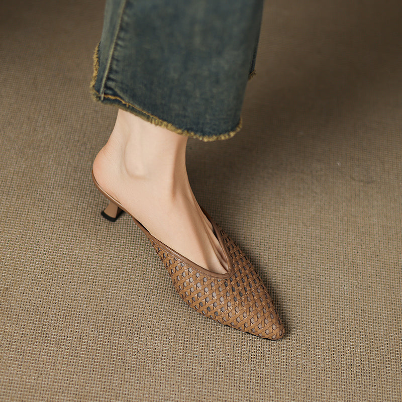 Olivia | Genuine Leather Mules