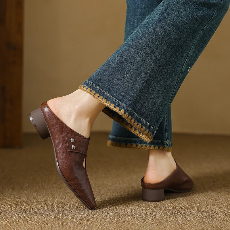 Agnit | Genuine Leather Mules