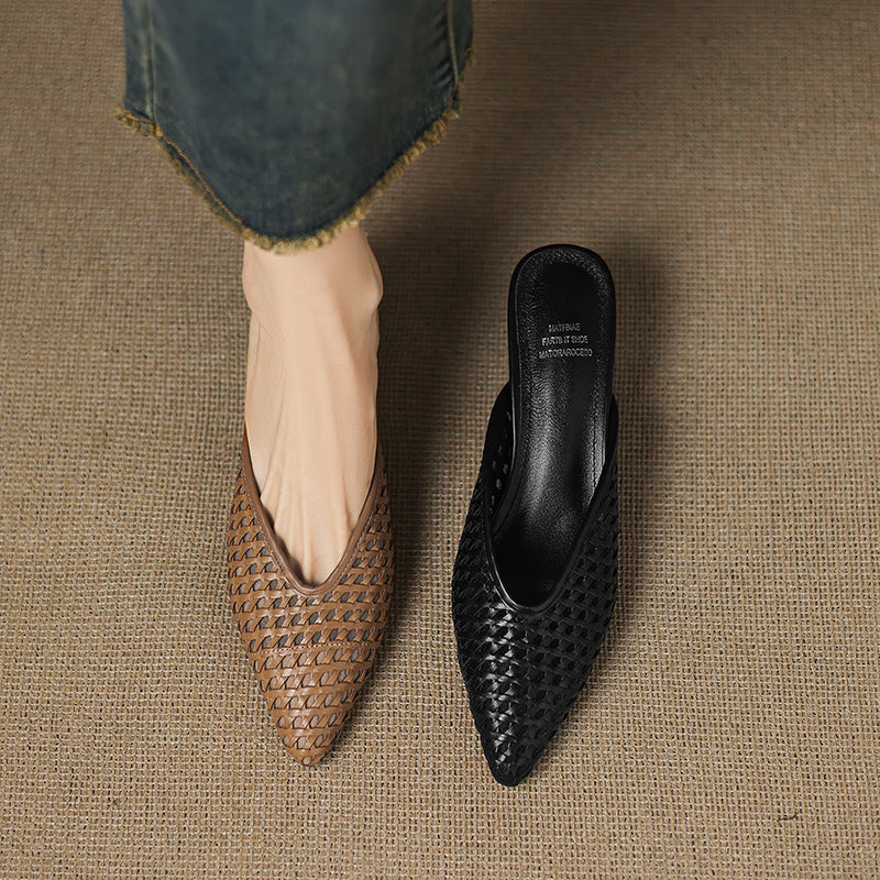 Olivia | Genuine Leather Mules