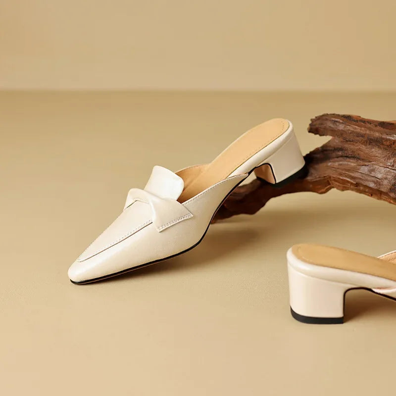 Alaya | Genuine Leather Mules