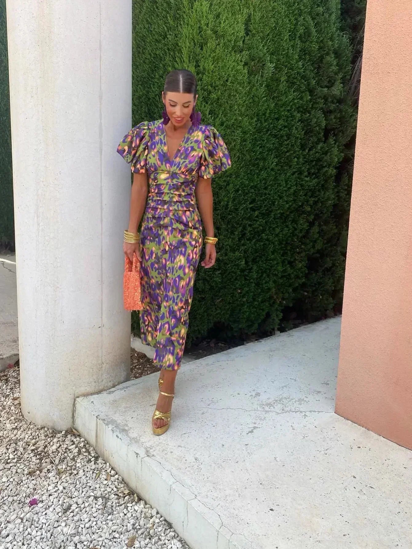 Ellis & Johnson™ | Dress with Puff Sleeves
