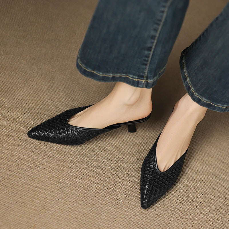 Olivia | Genuine Leather Mules