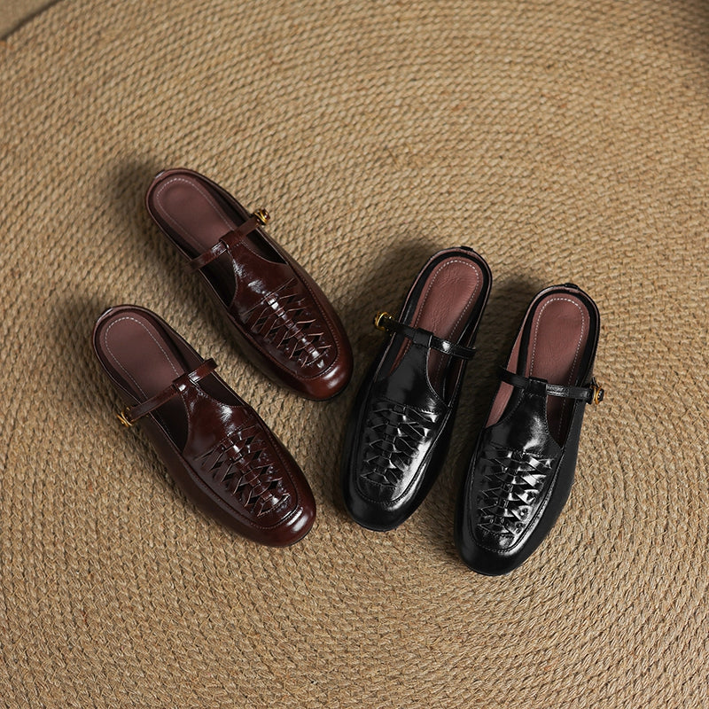 Elya | Genuine Leather Mules