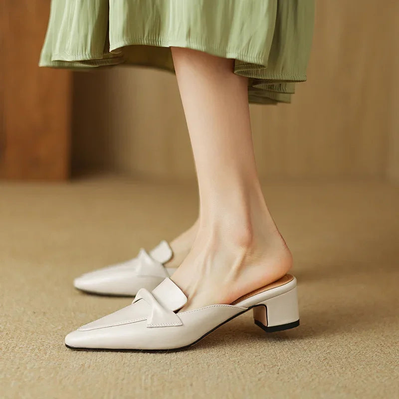 Alaya | Genuine Leather Mules
