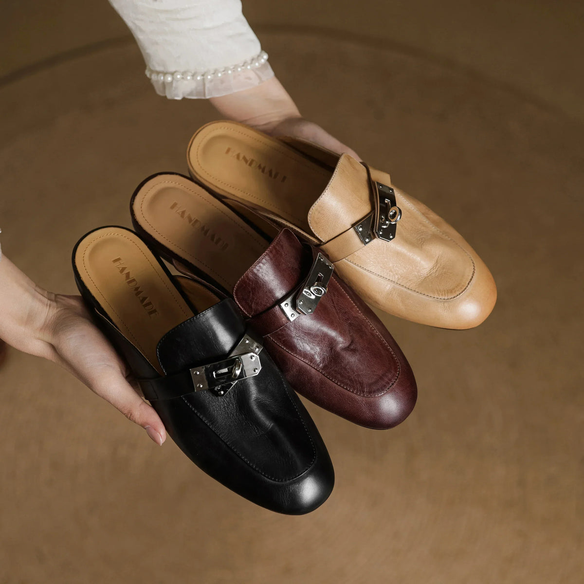 Carla | Genuine Leather Mules