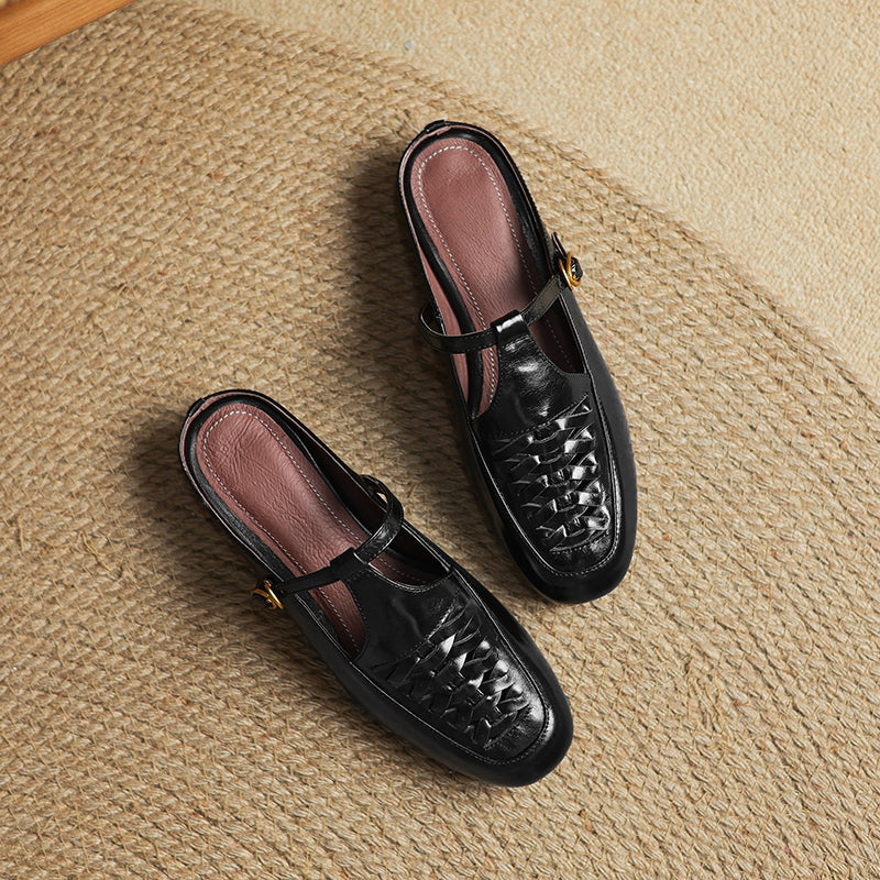 Elya | Genuine Leather Mules
