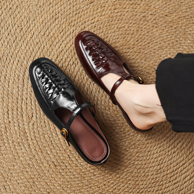 Elya | Genuine Leather Mules