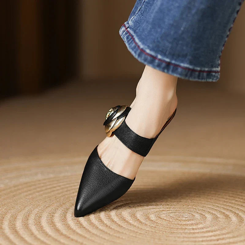 Garnet | Genuine Leather Heels