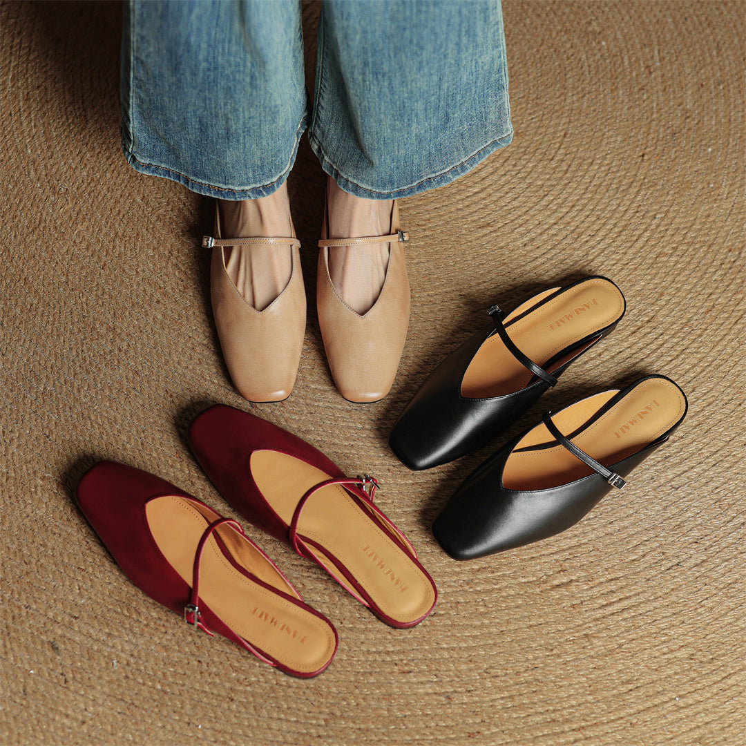 Miral | Genuine Leather Mules