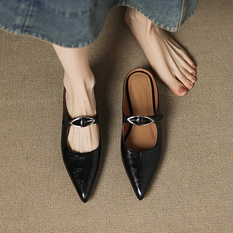 Alour | Genuine Leather Mules