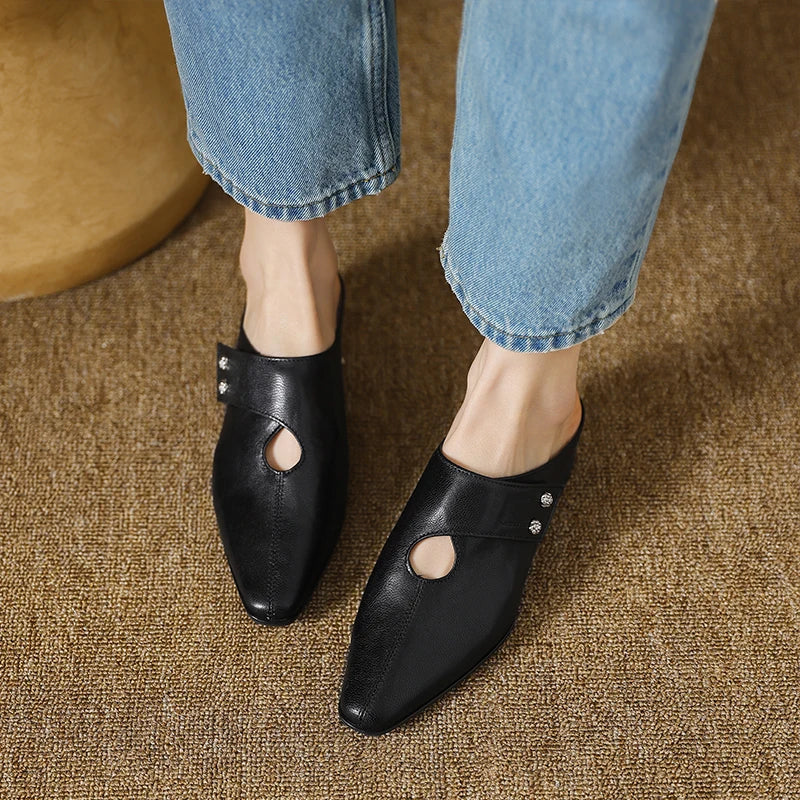 Agnit | Genuine Leather Mules