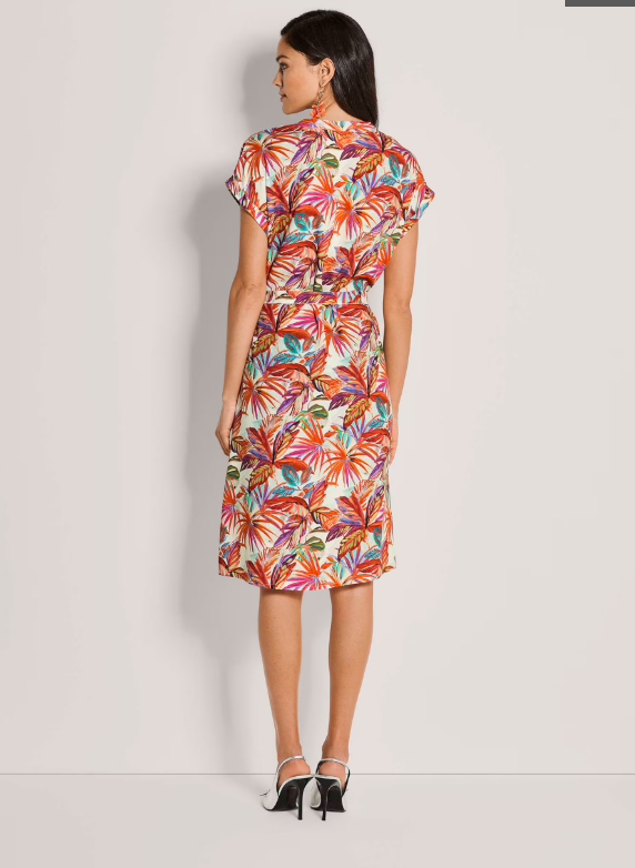 Madeleine | Summer Dress with Palm Print