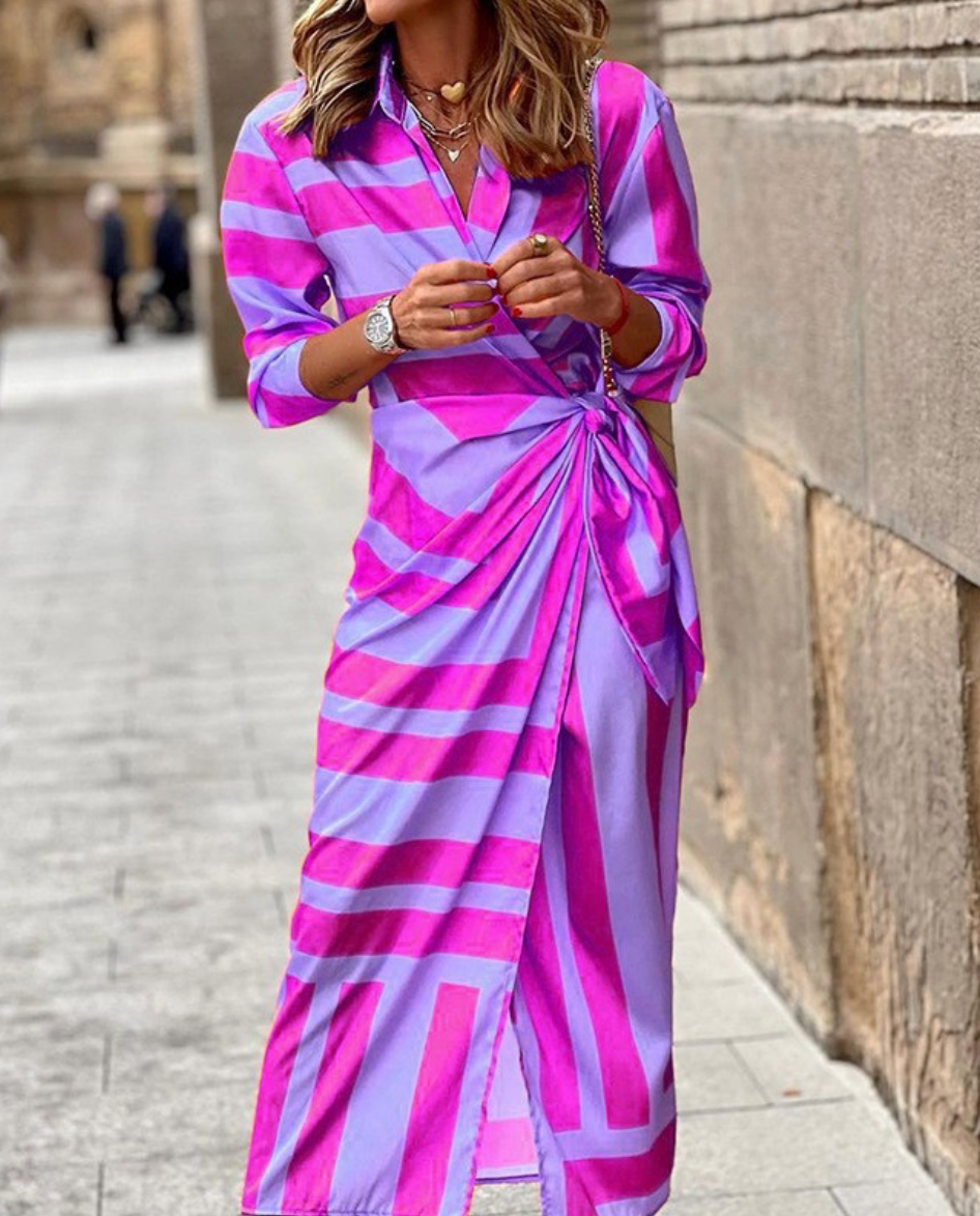 Ellis & Johnson™ | Printed Wrap Dress