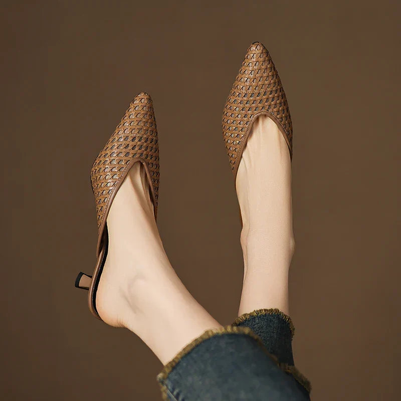 Olivia | Genuine Leather Mules