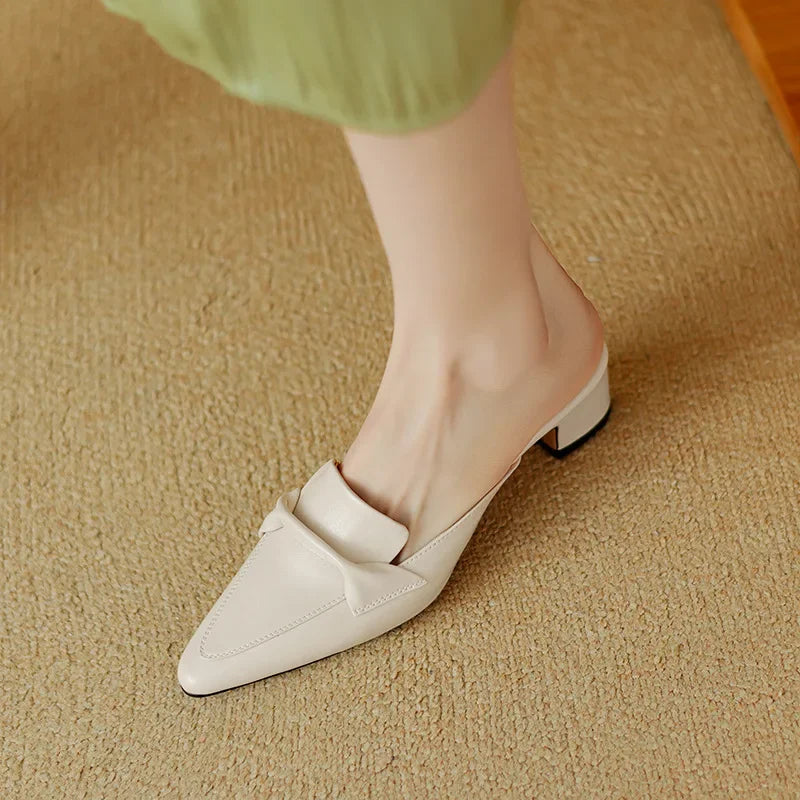 Alaya | Genuine Leather Mules