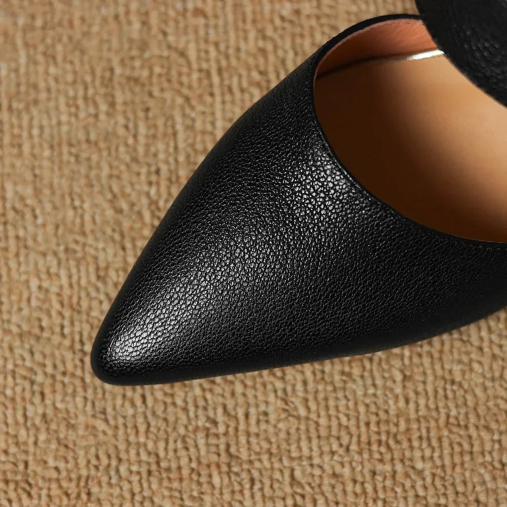 Garnet | Genuine Leather Heels