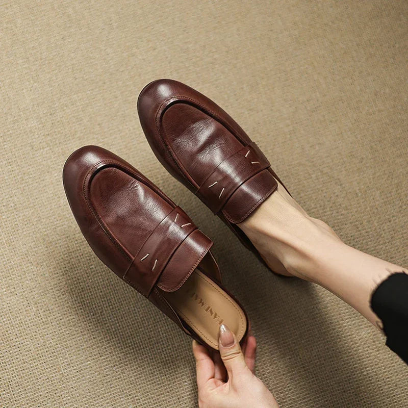 Serin | Genuine Leather Mules