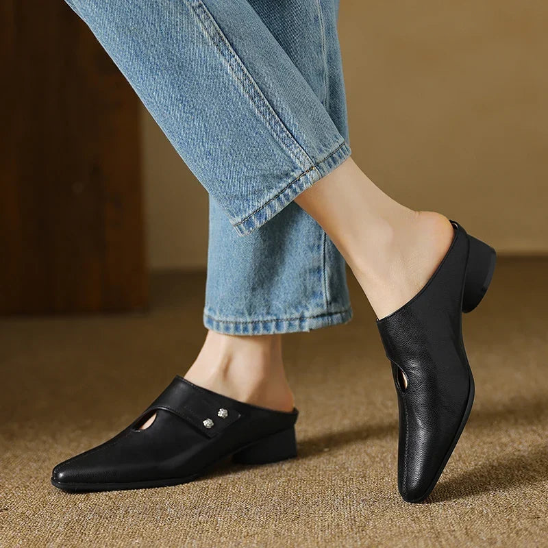 Agnit | Genuine Leather Mules
