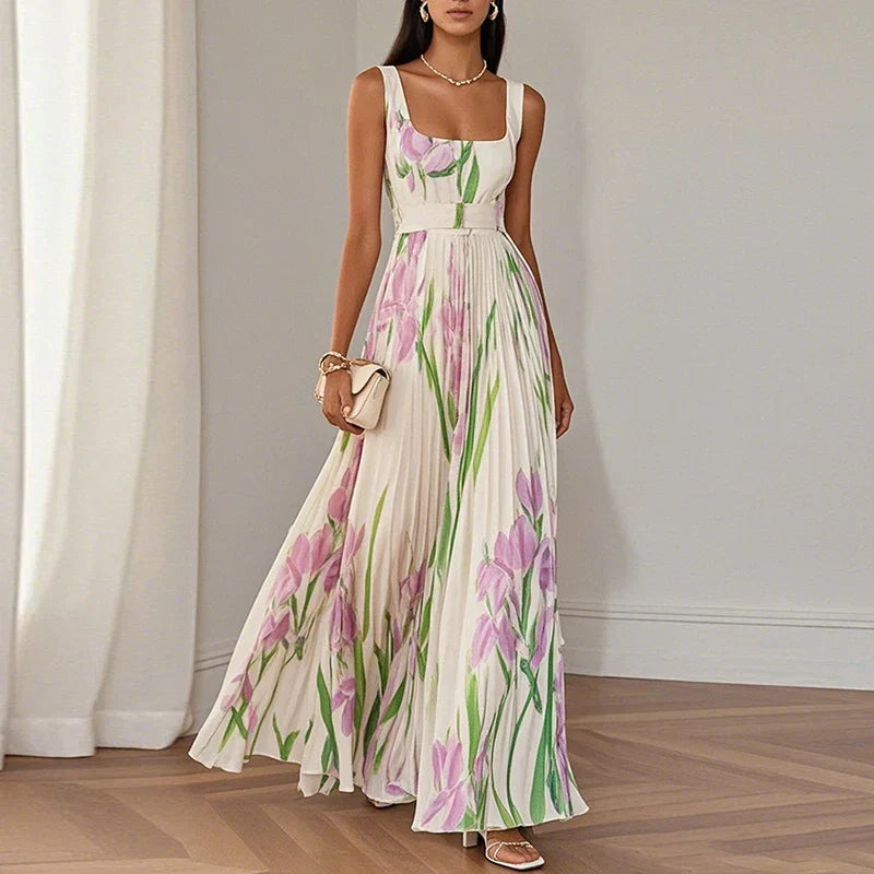 Oriah | Floral Maxi A-Line Dress