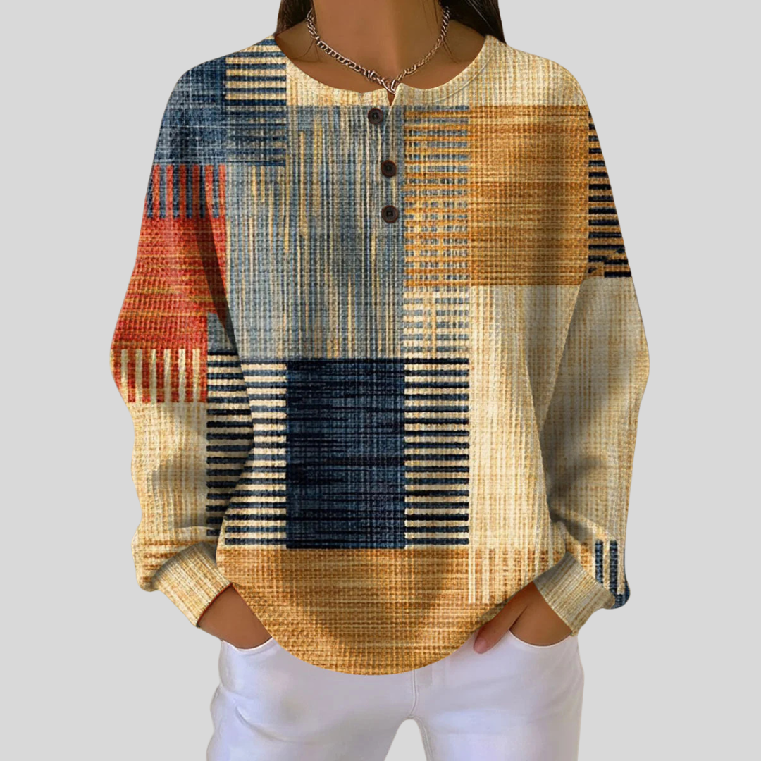 Bexford | Amber Patchwork Sweatshirt – Wells & Rose