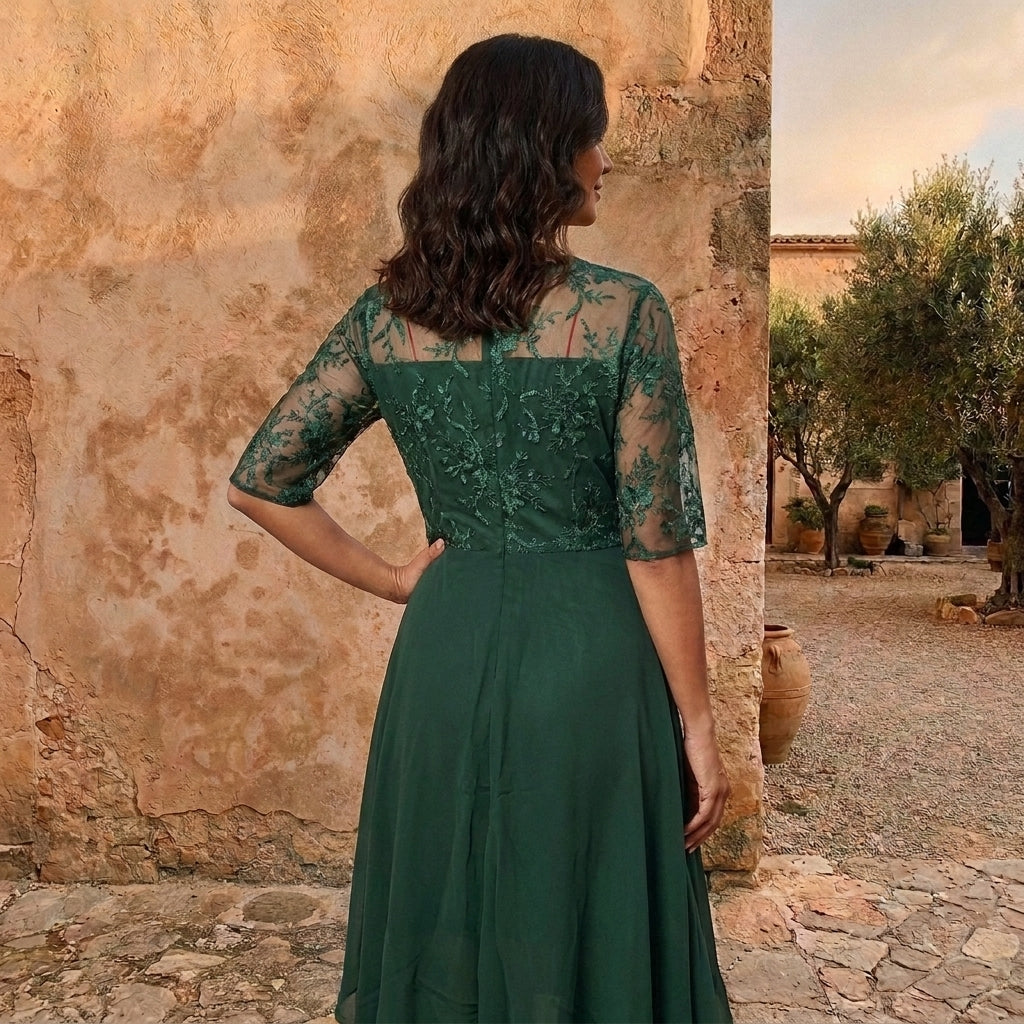 LOLA CASTELL | ELEGANT CHIFFON DRESS