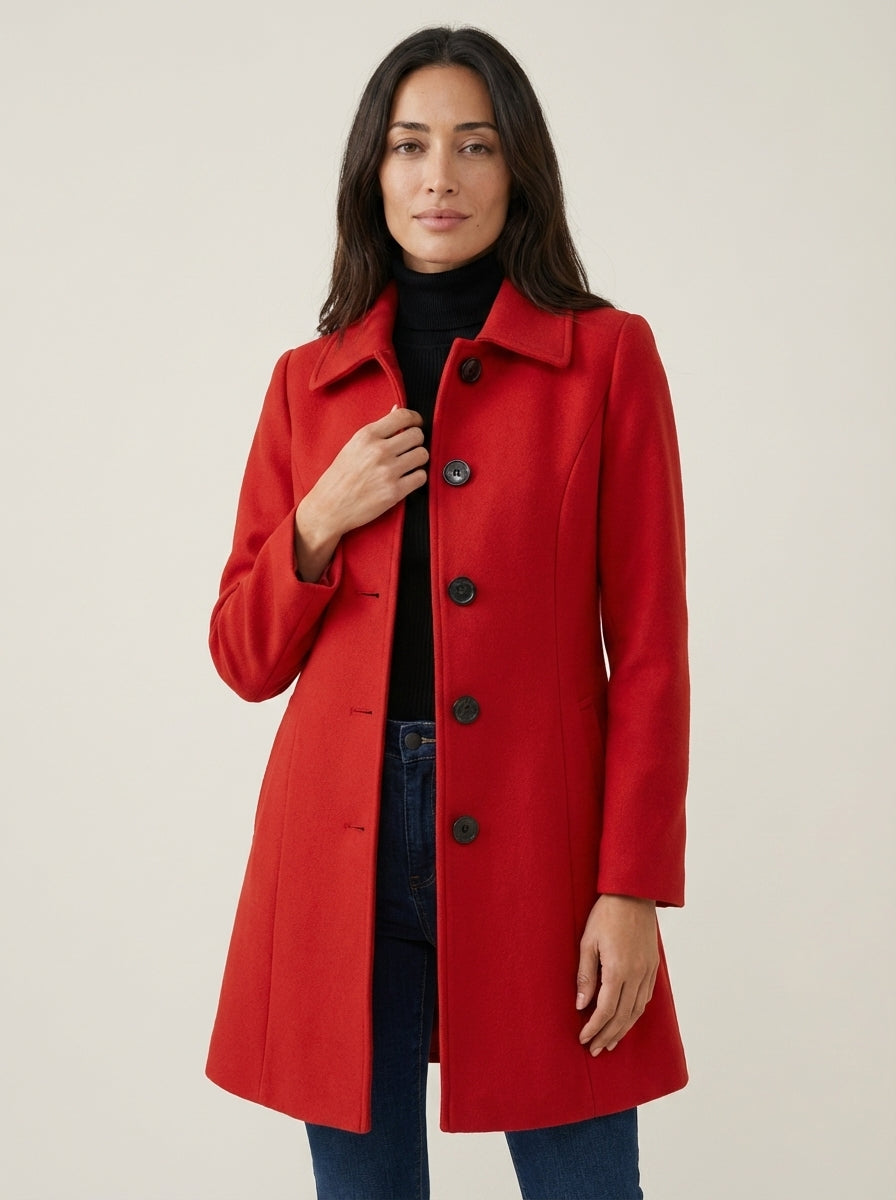 Helena - Winter Coat with Buttons