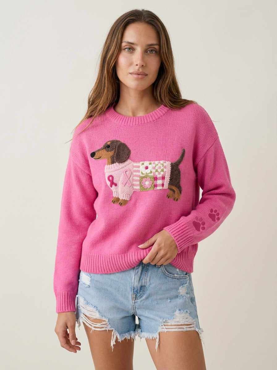 Olivia - Wool Felt Knit Sweater