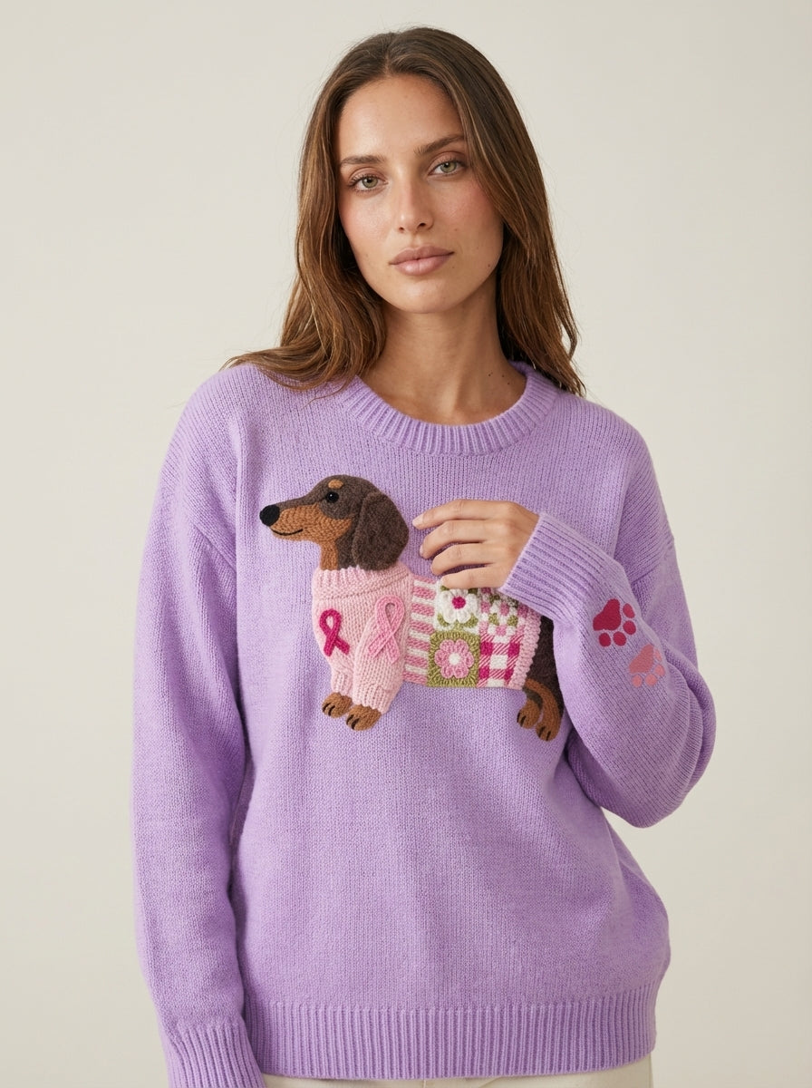 Olivia - Wool Felt Knit Sweater