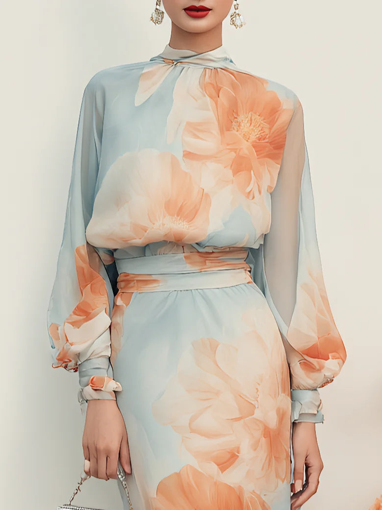 EMILIA | Floral Top and Skirt Set